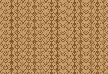 ornament, small pattern of geometric shapes, brown and yellow color, texture.