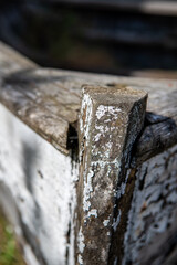 close up on a old boat