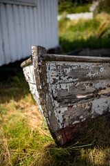 close up on a old boat