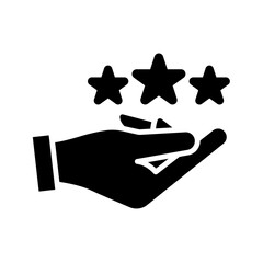 Rating icon. review sign. star symbol. vector illustration