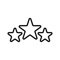 Rating icon. review sign. star symbol. vector illustration
