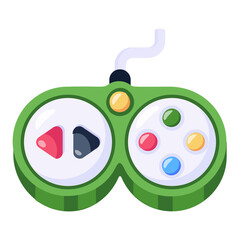 A customizable flat icon of gamepad © Vectors Market