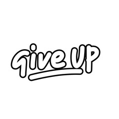 Give up, Give up text, Give up elements