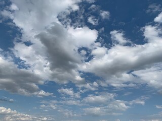 blue sky with clouds