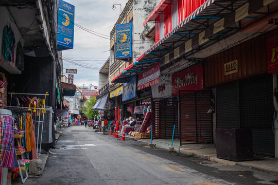 Chiang Mai Thai 28 April 2021 loneliness of tourist attractions in during coronavirus COVID 19 outbreak makes tourists rarely travel causing tourist attractions such as Kad Luang to be lonely.