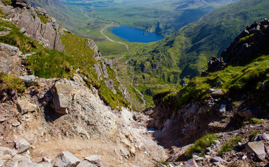 View from Devils Ladder to Lough Callee