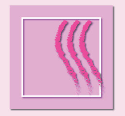 Vector illustration. Brush frame background.