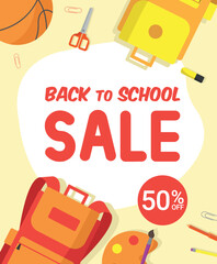 Poster mockups for selling school supplies. - 519645359