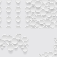 A set of geometric patterns and backgrounds.Gray 3d backgrounds