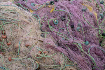 fishing nets at the pier