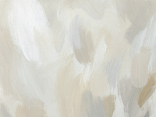 Abstract background in soft neutral colors. Hand painted acrylic template. Art texture with paint brush strokes