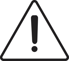Danger warning icon vector. Risk sign. Information sign. Exclamation icon. Alert sign. Alarm sign. Error message. Notice icon. Attention symbol