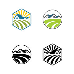 properties nature logo vector