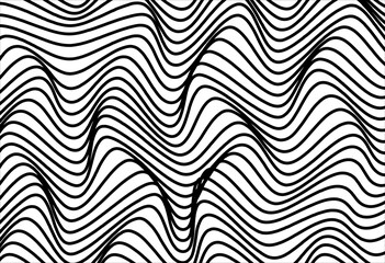 black and white curve, line, geometric