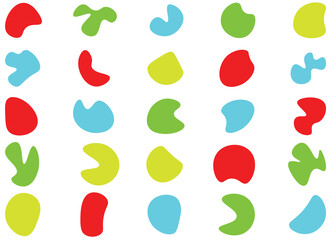 blob paint vector design illustration isolated on white background 