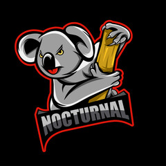 esport logo, koala for squad game, © rfxii_ofiicial