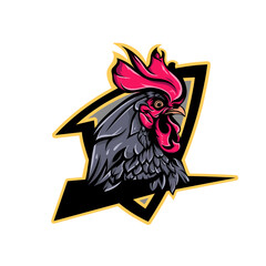 esport logo, rooster, for squad game, © rfxii_ofiicial