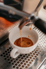 espresso coffee in a cup