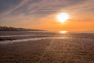 coucher de soleil sur l'océan