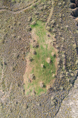 aerial photo of a field area