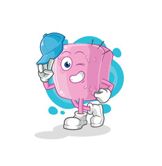nail young boy character cartoon