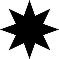 Fototapeta premium star vector design illustration isolated on transparent background 