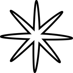 star vector design illustration isolated on transparent background 