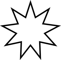 Fototapeta premium star vector design illustration isolated on transparent background 
