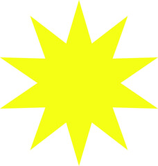 star vector design illustration isolated on transparent background 