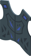 Spine bike safety icon isometric vector. Motorcycle equipment. Moto rider