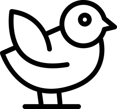 Sparrow card icon outline vector. Animal bird. Male day