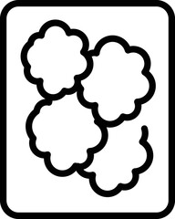 Top view baked meat icon outline vector. Cooked bowl. Bean sauce