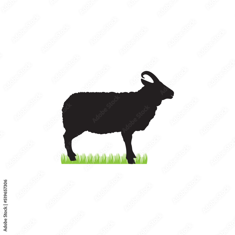 Sticker sheep icon