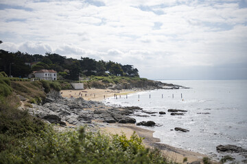 La plage de Port Meleu à Préfailles