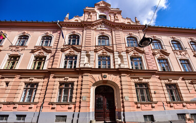 Fototapeta na wymiar historical buildings from Sibiu 26