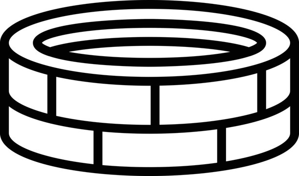 Desert mell icon outline vector. Arab bedouin. Arabian landscape