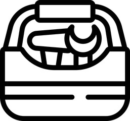 Toolbox icon outline vector. Tool box. Repair case