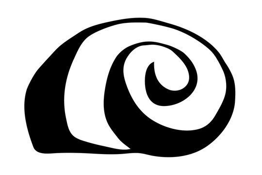 recommend clip art: Sea shell hand painted with brush stroke