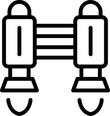 Employment jetpack icon outline vector. Work speed. Boost rocket
