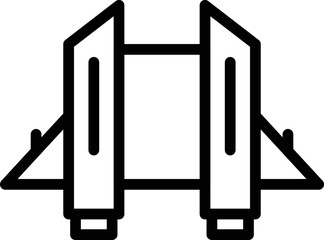 Launch jetpack icon outline vector. Work skill. Rocket boost