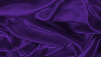 Rich and luxury red silk fabric texture background.