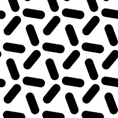 Seamless black sprinkles pattern 