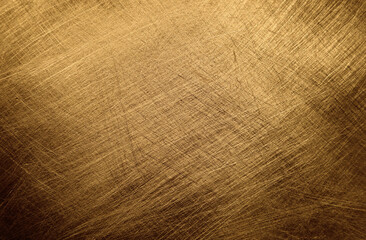 Scratched golden metal texture