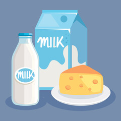 milk and cheese