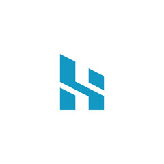 H modern logo design for hotel company