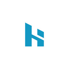 hotel company H modern logo design