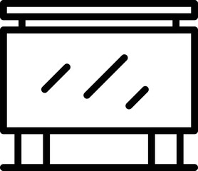 Air show cinema icon outline vector. Auto drive. Theater car