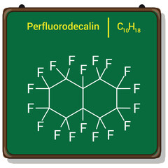 chemical structure of Perfluorodecalin (C10F18)