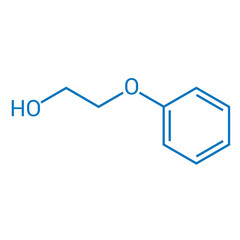 chemical structure of Phenoxyethanol (C8H10O2)