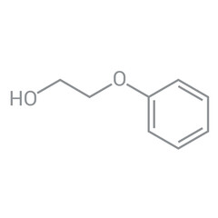 chemical structure of Phenoxyethanol (C8H10O2)